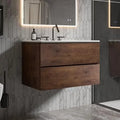 Bathroom Vanity with Sink, Modern Floating Vanity with Double Soft Closing Drawers, Large Storage for Small Space